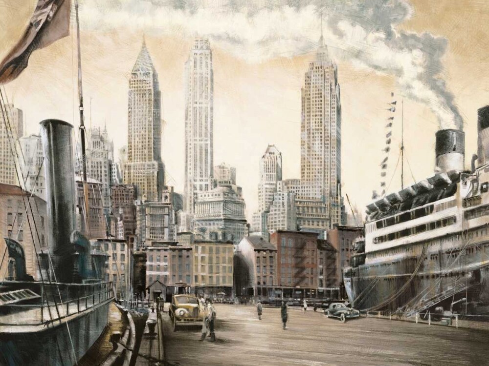 Departure-New York Poster Print by Matthew Daniels # MTD5860DG