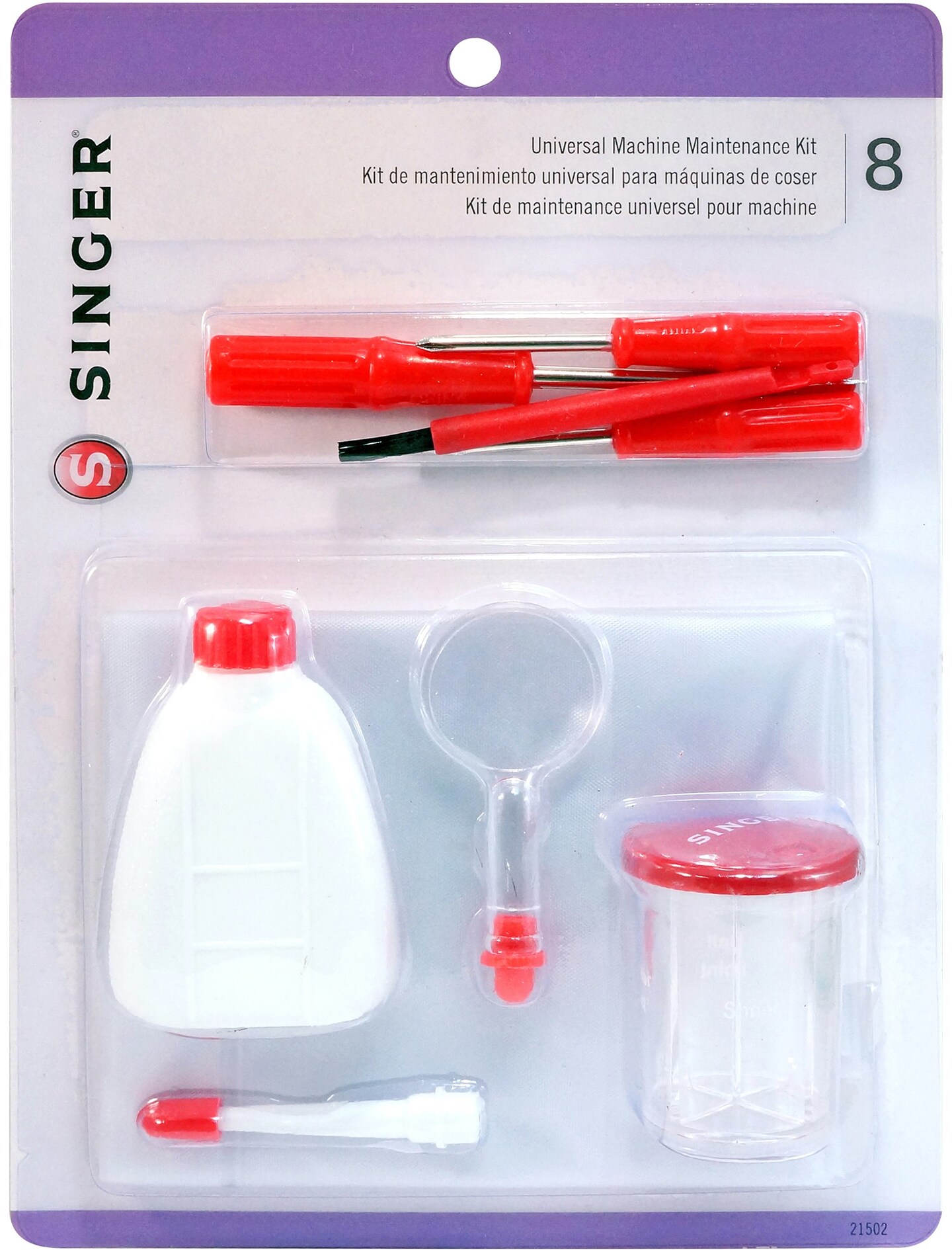 SINGER Universal Sewing Machine Maintenance Kit 8pcs
