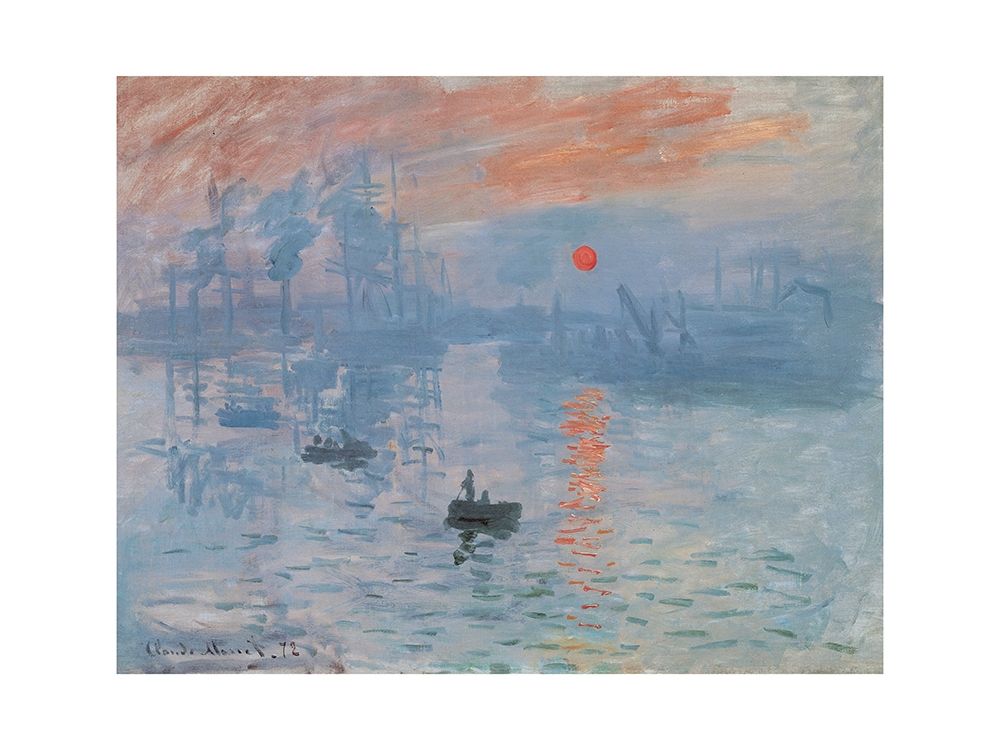 Impression Soleil Levant Poster Print By Claude Monet Gc007 Wall