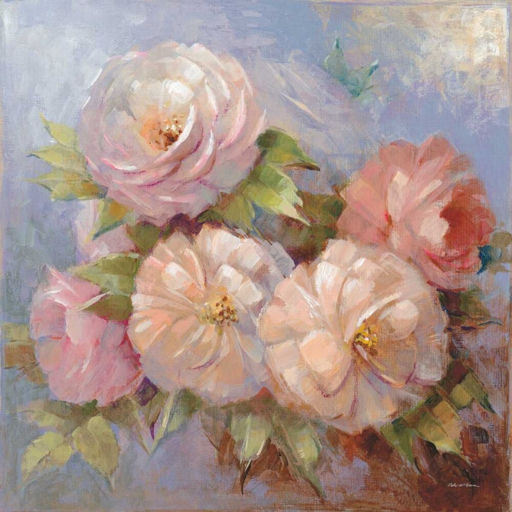 Roses on Blue III Crop Poster Print by Peter McGowan - Item # VARPDX32567