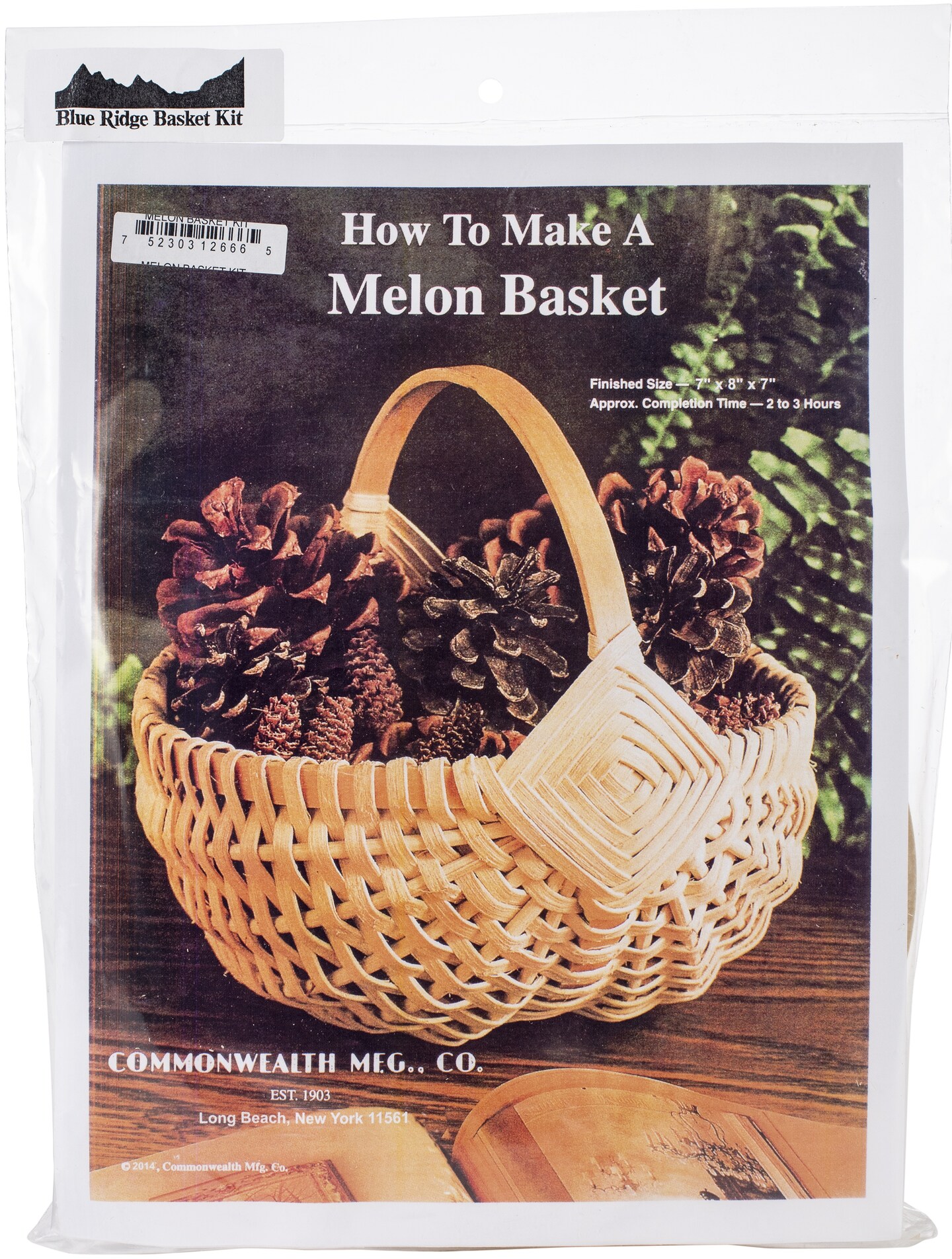 Commonwealth Blue Ridge Basket Kits-Melon Basket 8&#x22;X9&#x22;X8&#x22;