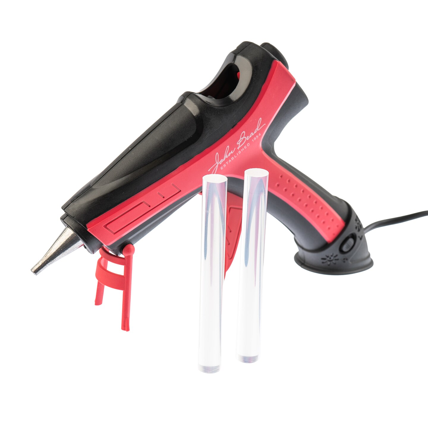 John Bead™ Dual Temp Full Size Hot Glue Gun with 2 Glue Sticks
