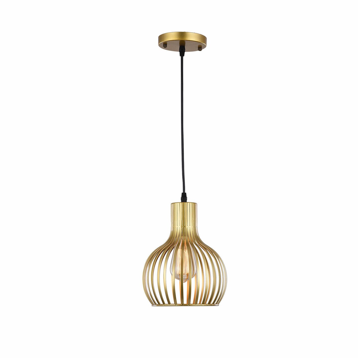 Kitcheniva Modern Gold Cage Chandelier Fixture