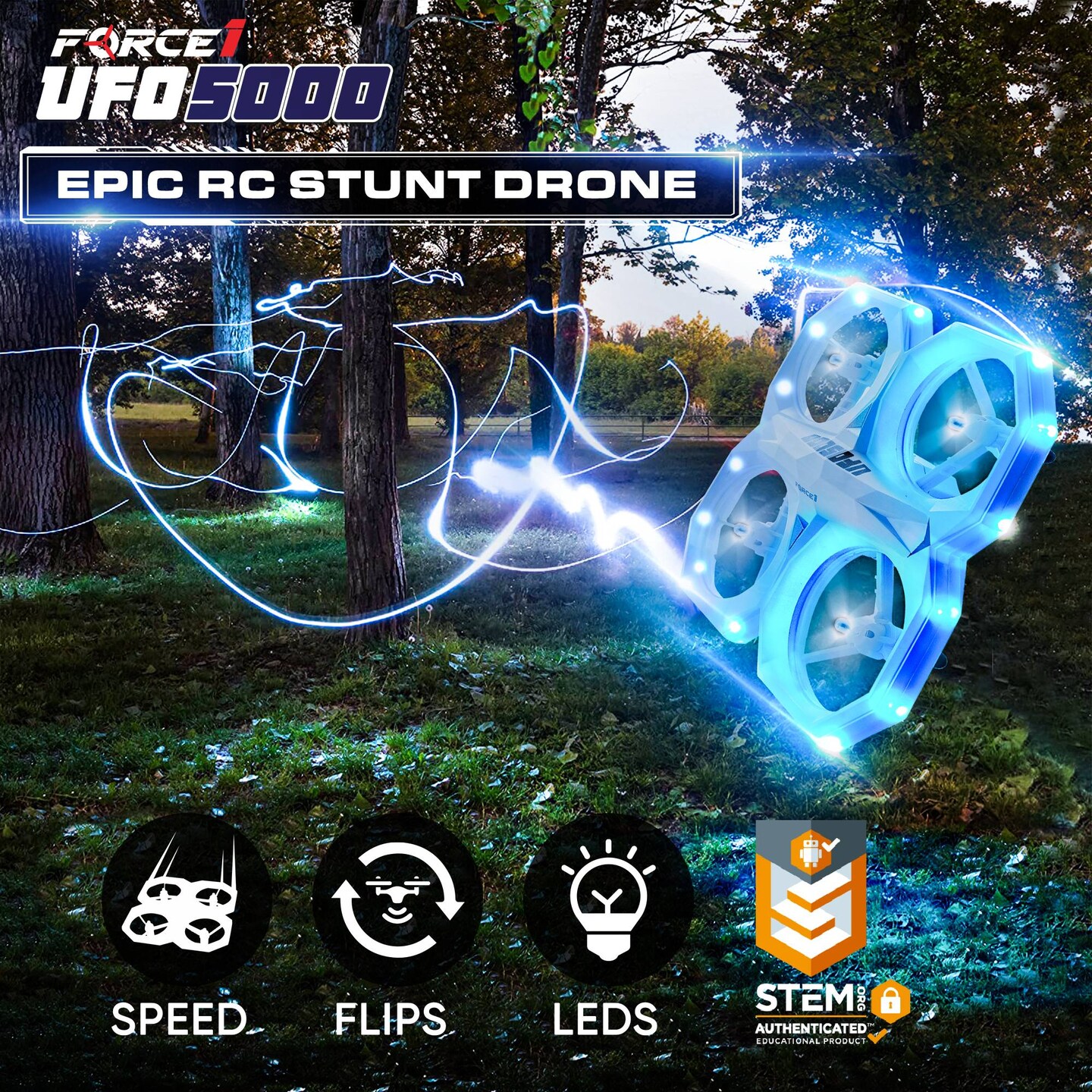 Force1 UFO 5000 LED Mini Drone for Kids