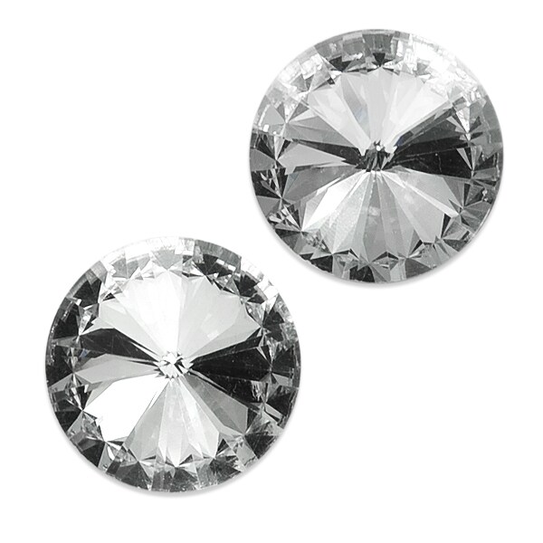 Rhinestone Stud Button 2 Pack 28mm