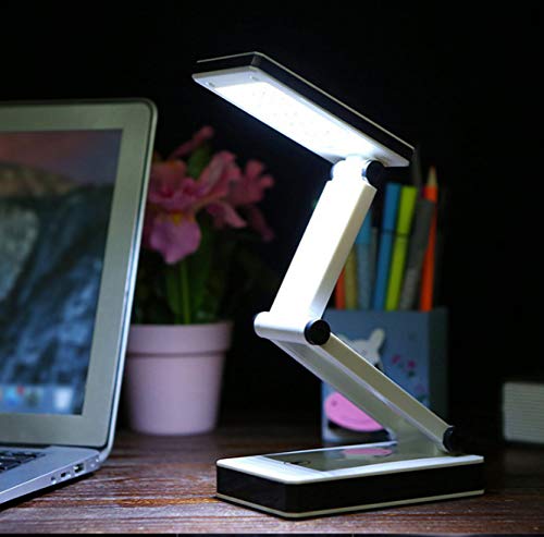 Super Bright COB LED Portable Desk Lamp Travel Lamp :Foldable, Touch Sensitive Control, 3 Adjustable Brightness Levels, Battery and USB Powered