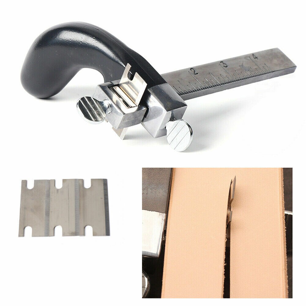 Kitcheniva Leather Draw Gauge Tool Strap Cutter Hand Craft Belt Cutting Blade