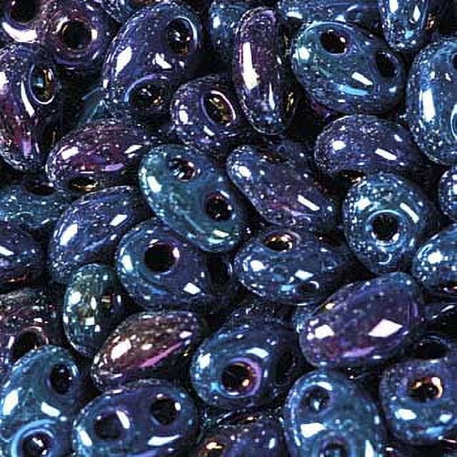 John Bead Twin 2-Hole Opaque Beads, 100g