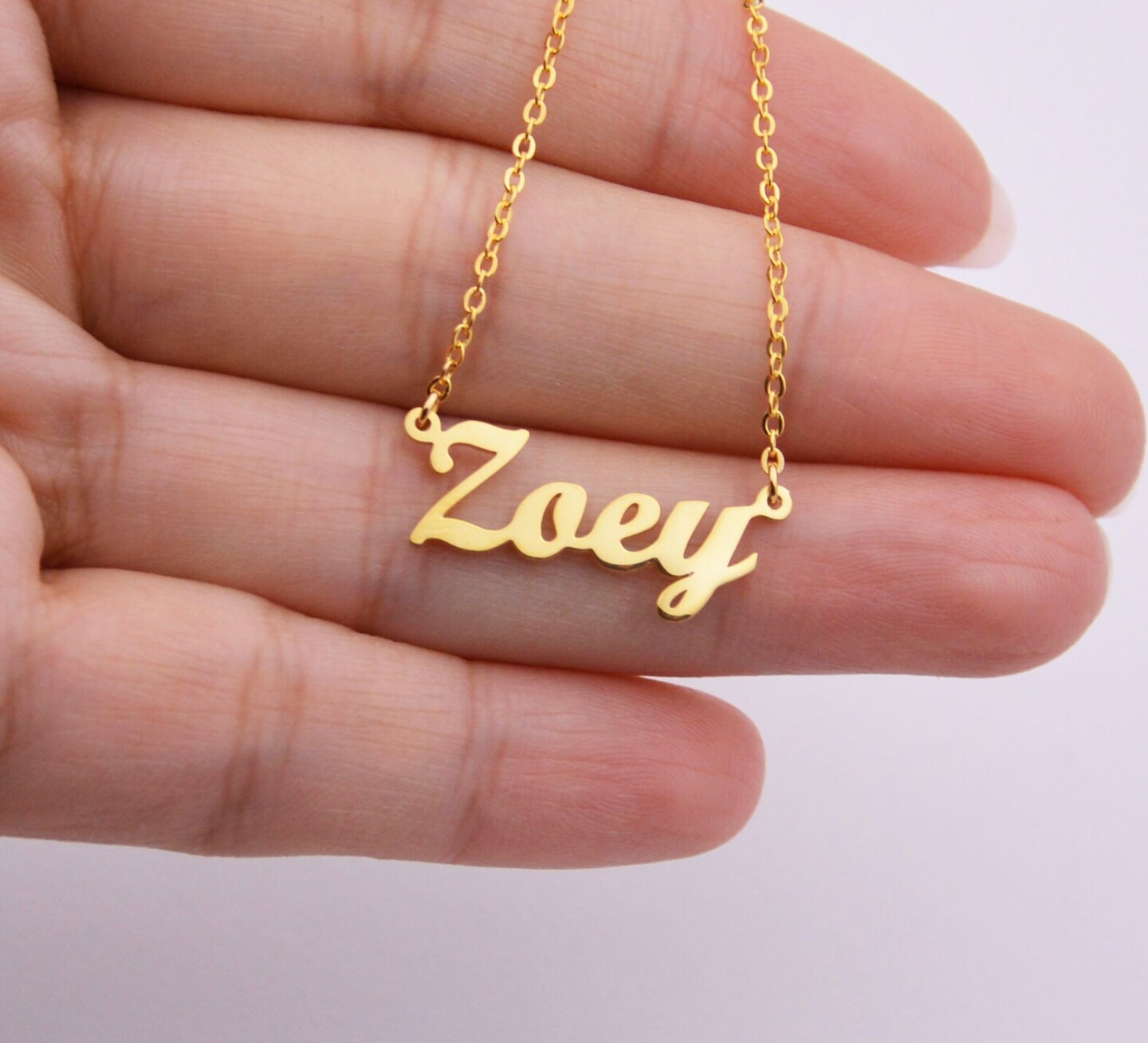 Delicate cheap name necklace