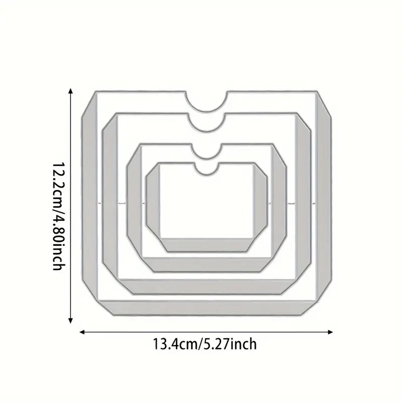 Metal Mini Envelope Die-Cutting 4 Piece Dies Set