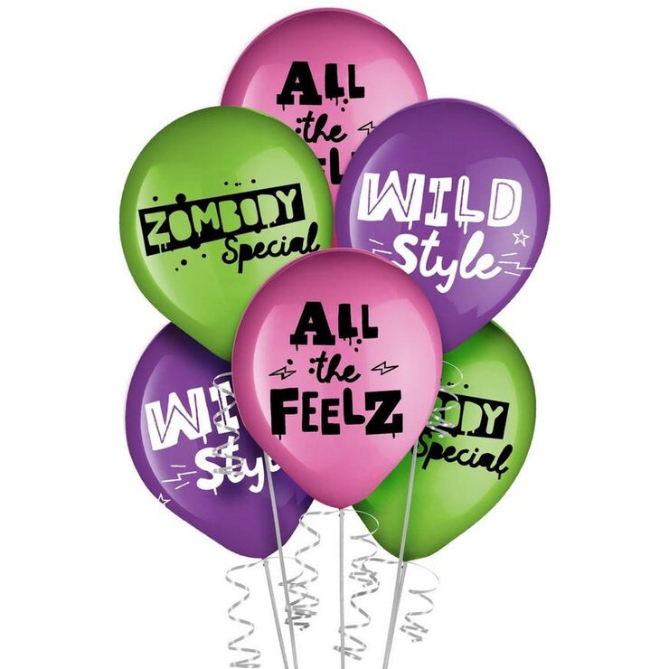 Disney Zombies 3 Latex Balloons, 6ct