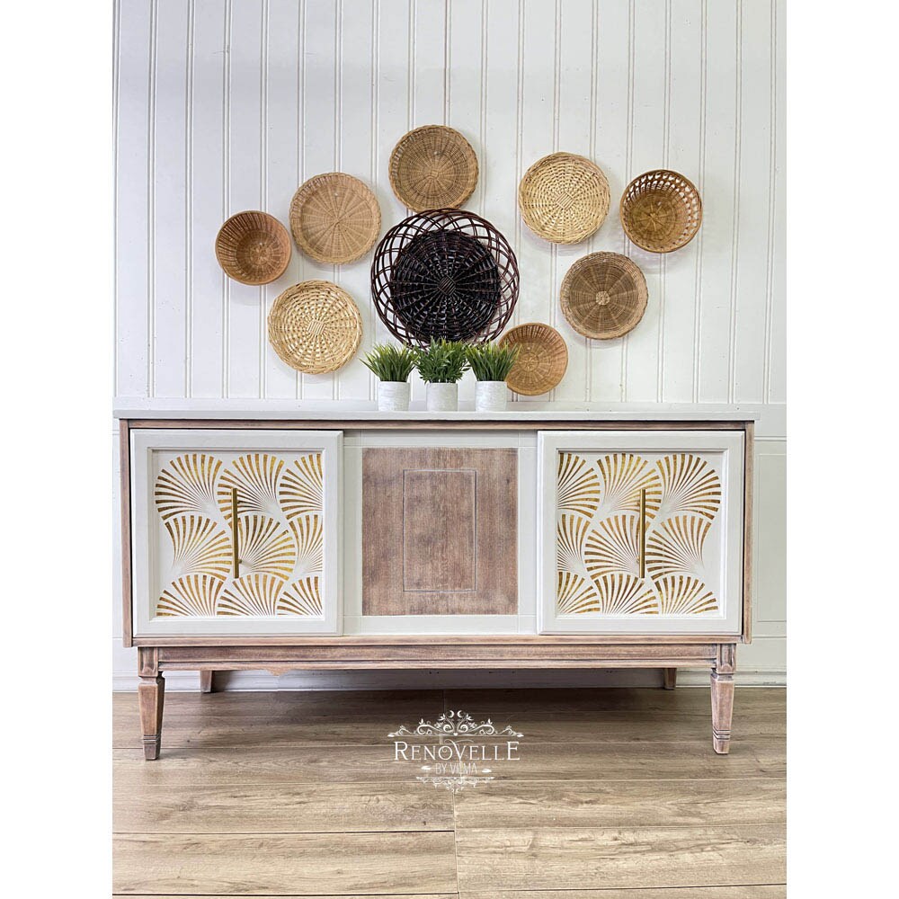 Redesign With Prima Decor Transfers - Geo Wave - total sheet size 24"x 35" , cut into 3 sheets 655350656461