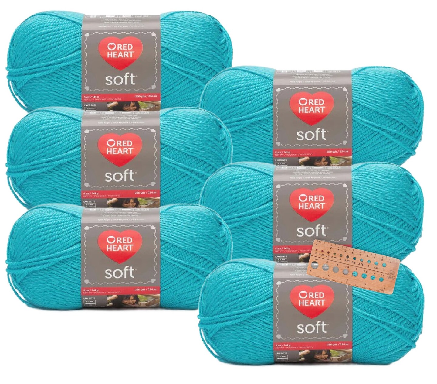 Red Heart Soft Yarn 6 Balls Matching Dye Lot Michaels