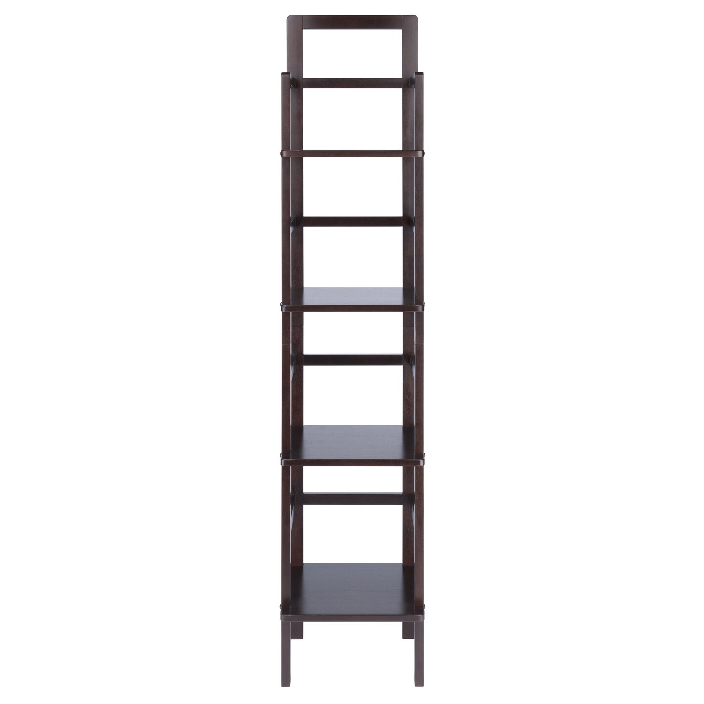 Contemporary Home Living 4 Tier Narrow Tall Storage Shelf Rack - 70.75 ...