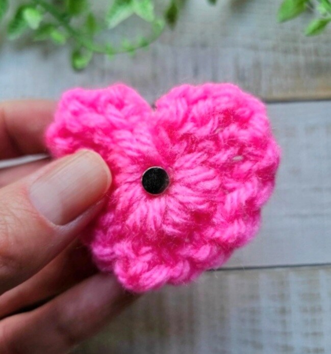 Crochet Heart Magnets for Refrigerator, Locker, Desk, Wedding Favors product 2