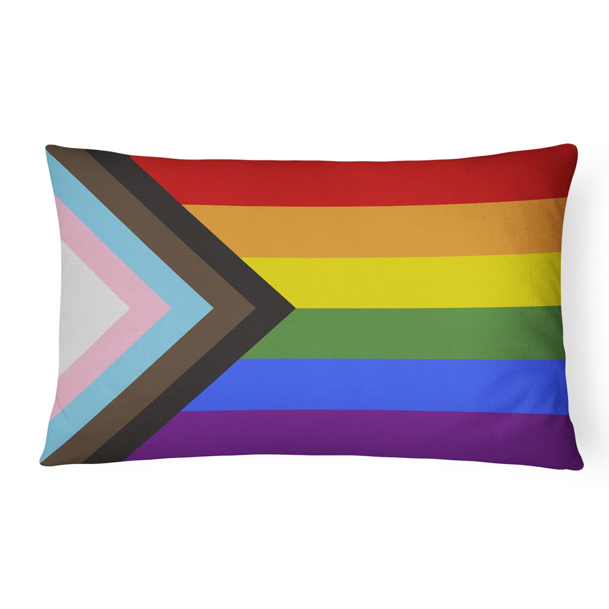 Caroline&#x27;s Treasures Gay Pride Progress Pride Canvas Fabric Decorative Pillow