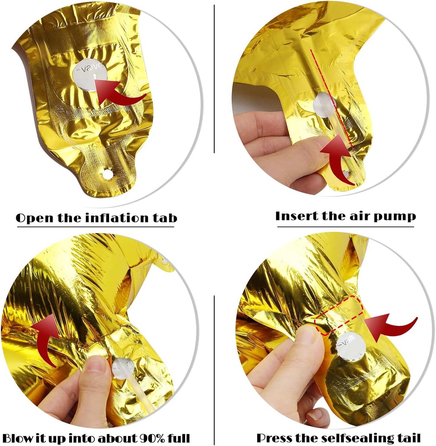 Gold 2 Balloon, Number Balloon 40 Inch, Two Balloon Number Birthday Decorations, Second 2nd Birthday Party Supplies, Number 2 Balloon