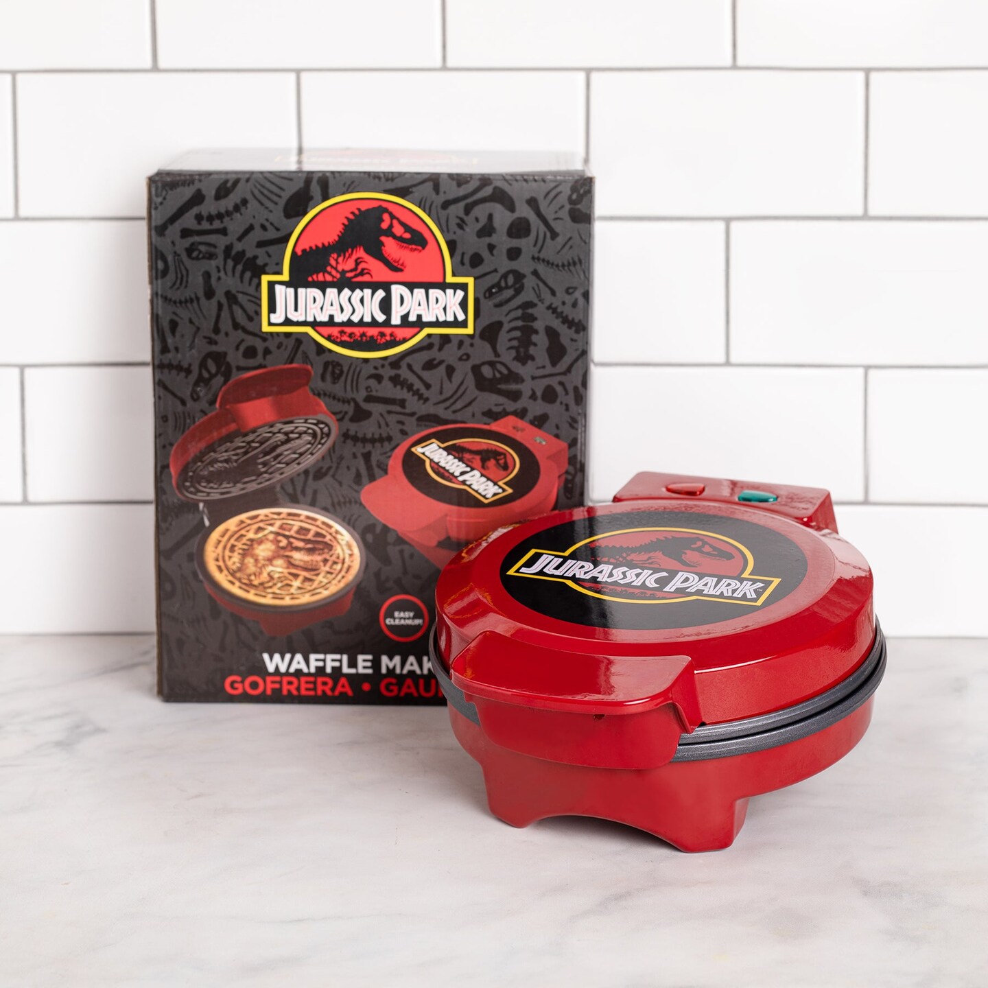 Uncanny Brands Jurassic Park Waffle Maker Small Kitchen Appliances Michaels
