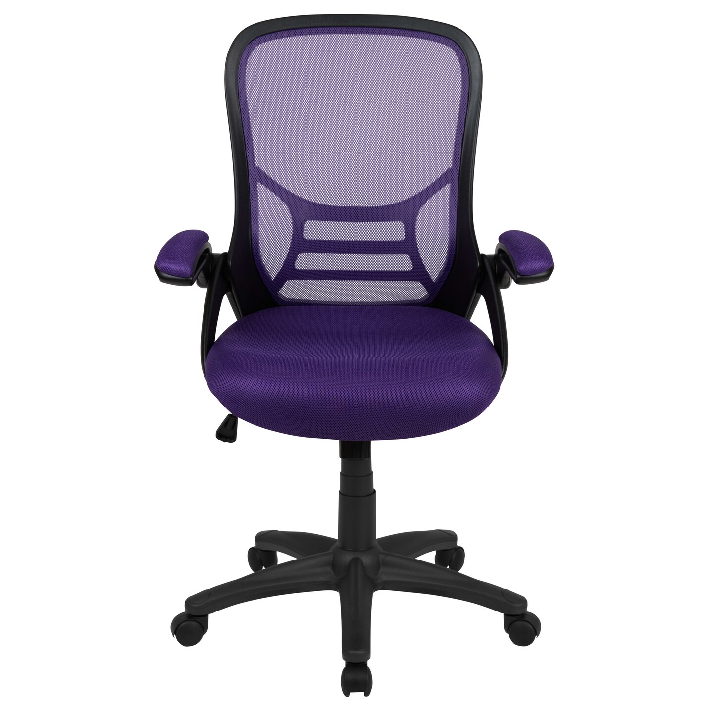 Emma and Oliver High Back Mesh Ergonomic Office Chair with Flip-up Arms