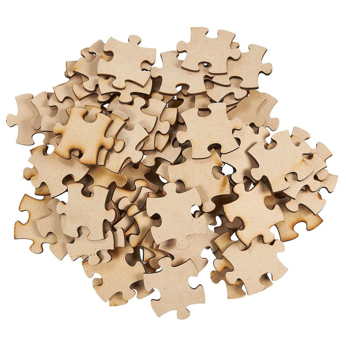 100 Pcs Blank Wood Jigsaw Puzzles Puzzle Draw Wooden Crafts Puzzle