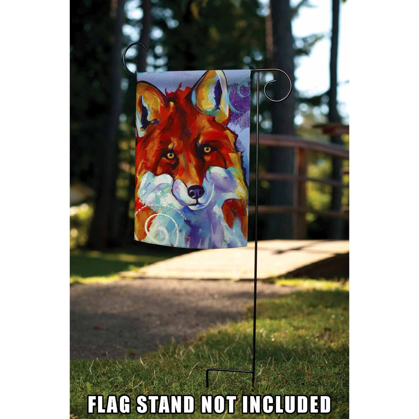 Toland Home Red and White Fox Outdoor Rectangular Mini Garden Flag x 12.5" |
