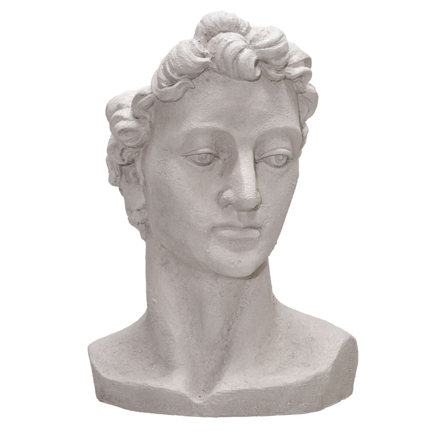 Kingston Living 21&#x22; Ivory Greek Statue Outdoor Standing Planters