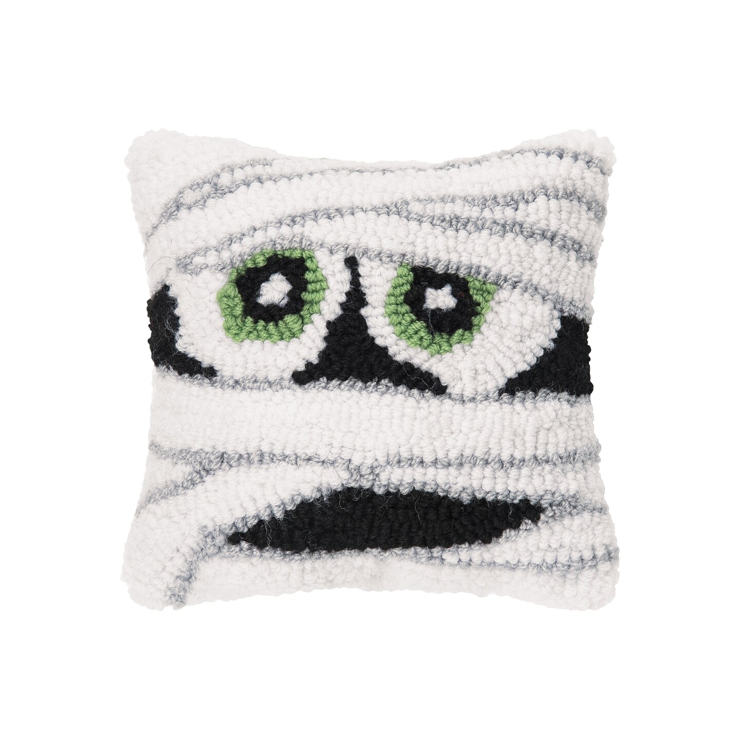Mummy Face Small Accent Pillow 8&#x22; x 8&#x22; Fall Halloween Home Decor