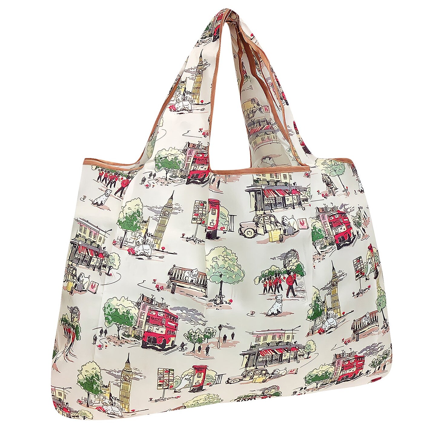 Wrapables Large Foldable Tote Nylon Reusable Grocery Bag