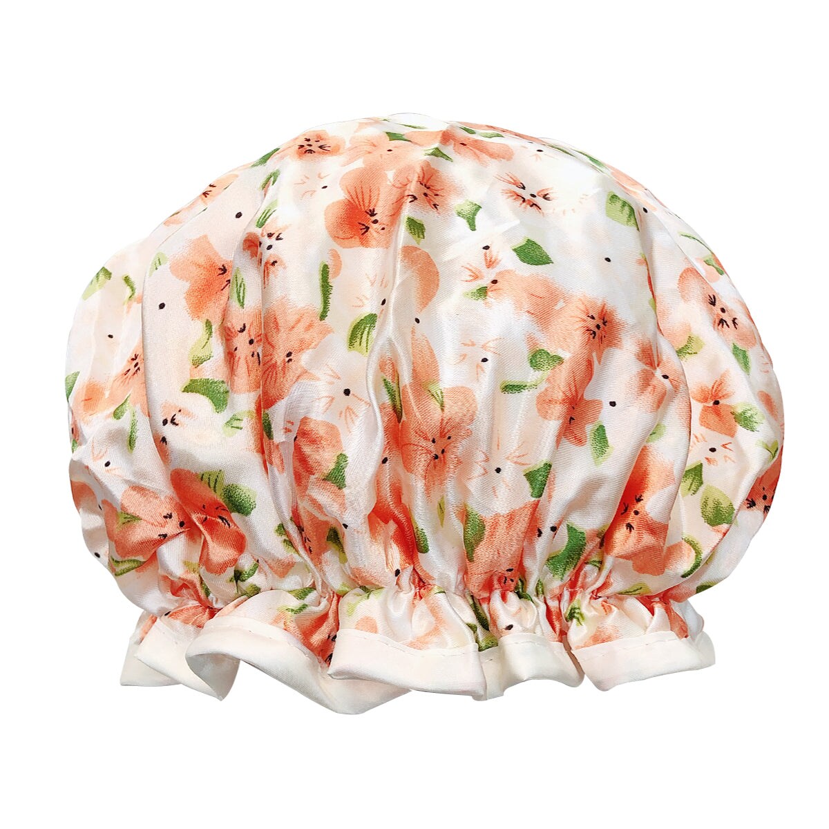 Wrapables Reusable Women&#x27;s Waterproof Shower Caps for Long Hair