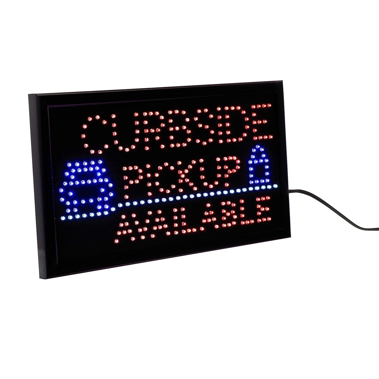 Alpine Industries   19 W x 10 H LED Rectangular Curbside Pickup Available Sign with Two Display Modes,  (2 pack)