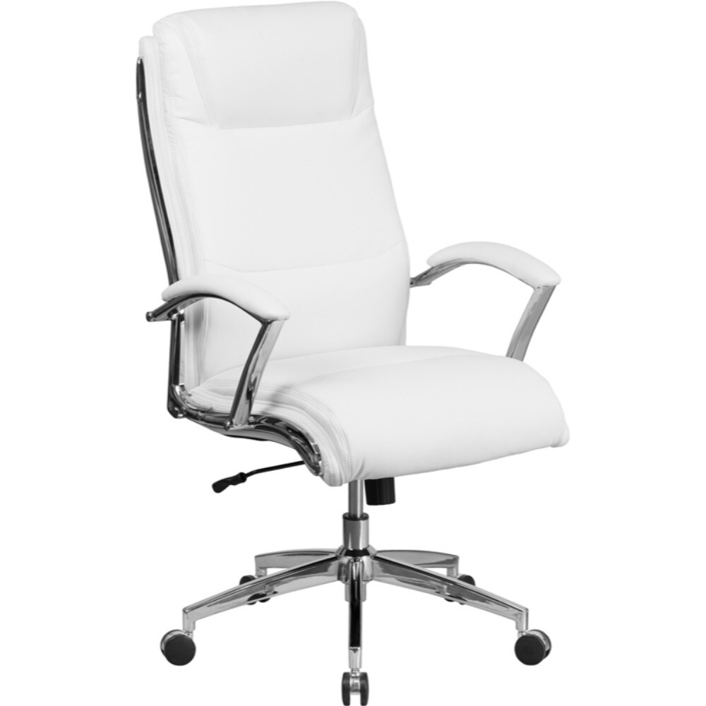 Flash Furniture White Leather Office Chair