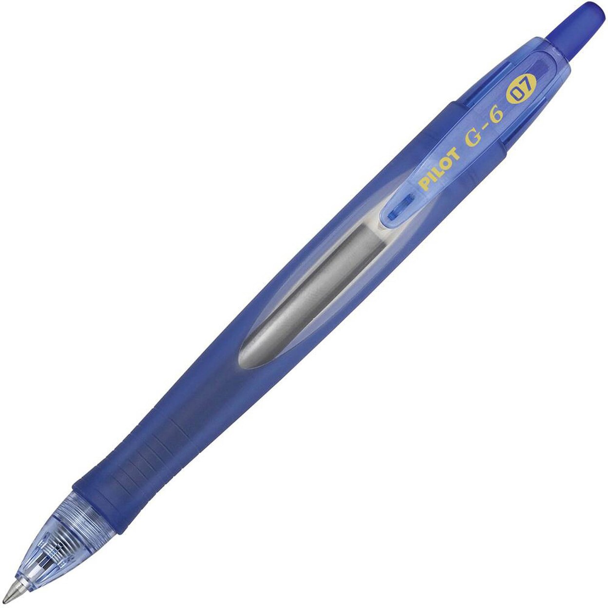 Pilot   G6 Retractable Gel Pens - Fine Pen Point - 0.7 Mm Pen Point Size - Refillable - Retractable - Blue Gel-Based Ink -