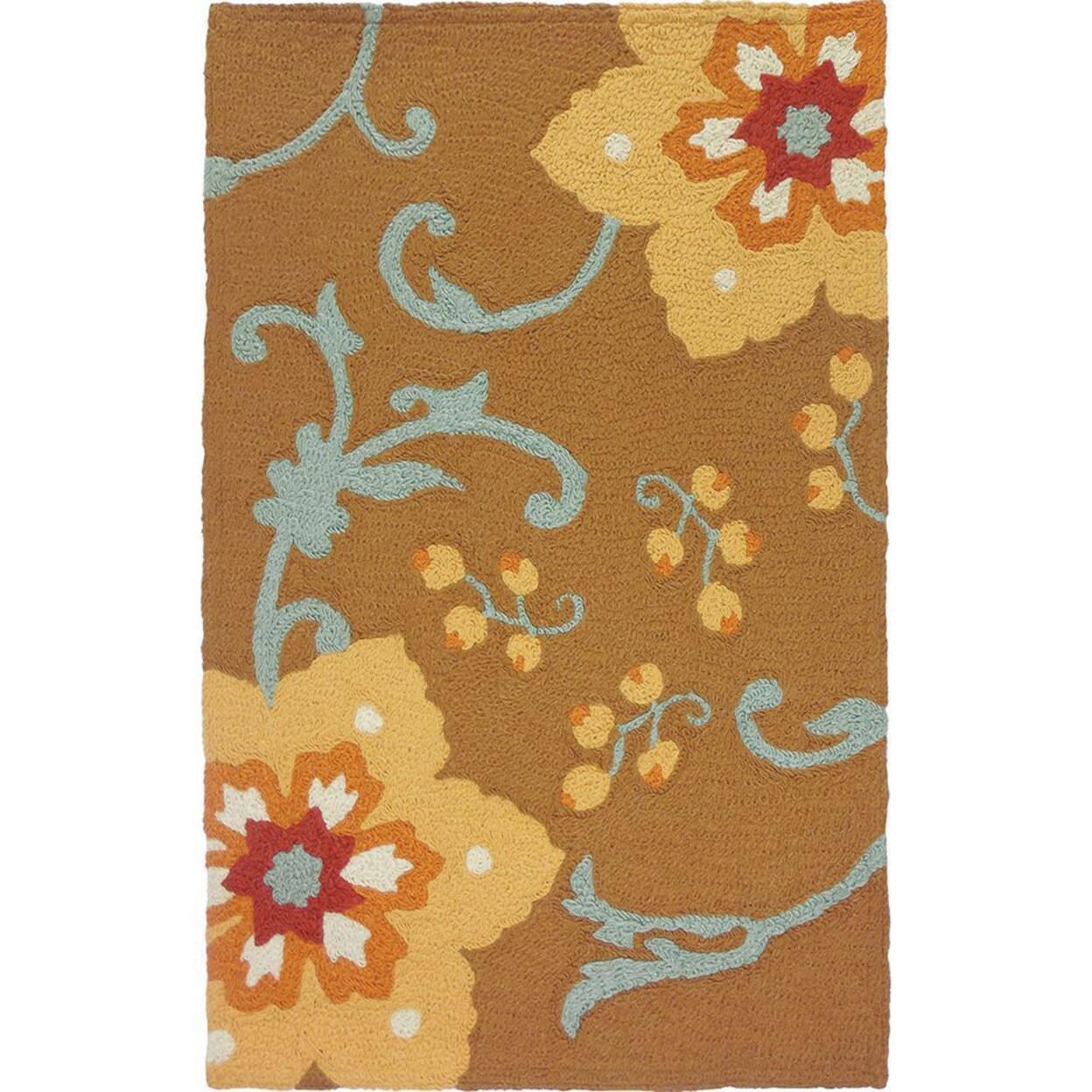 Jellybean Home Decorative Indoor Home and Garden Winterthur Gold - 58&#x22; X 78&#x22;