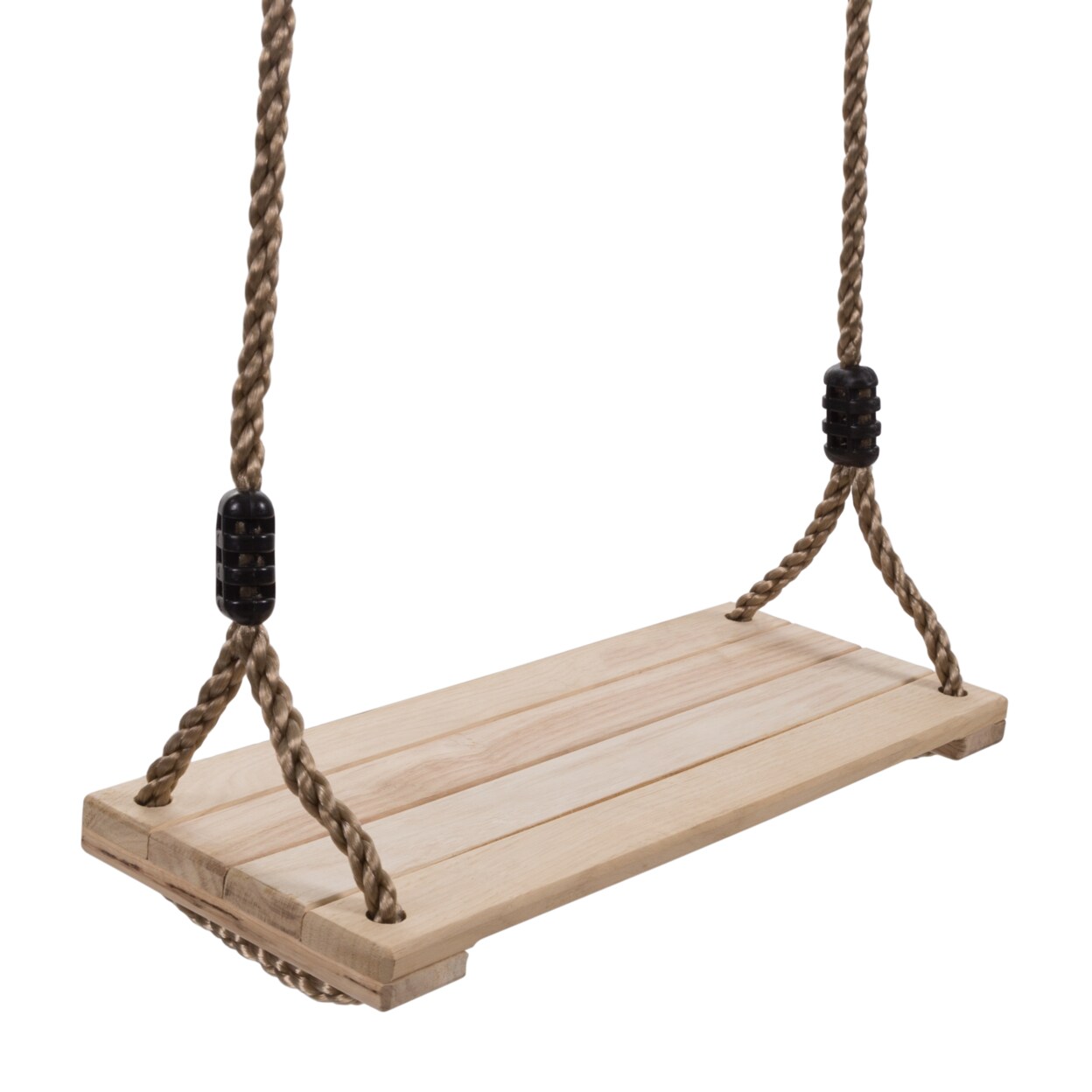 Hey! Play! Wooden Tree Swing with Ropes Toddlers Kids Hanging