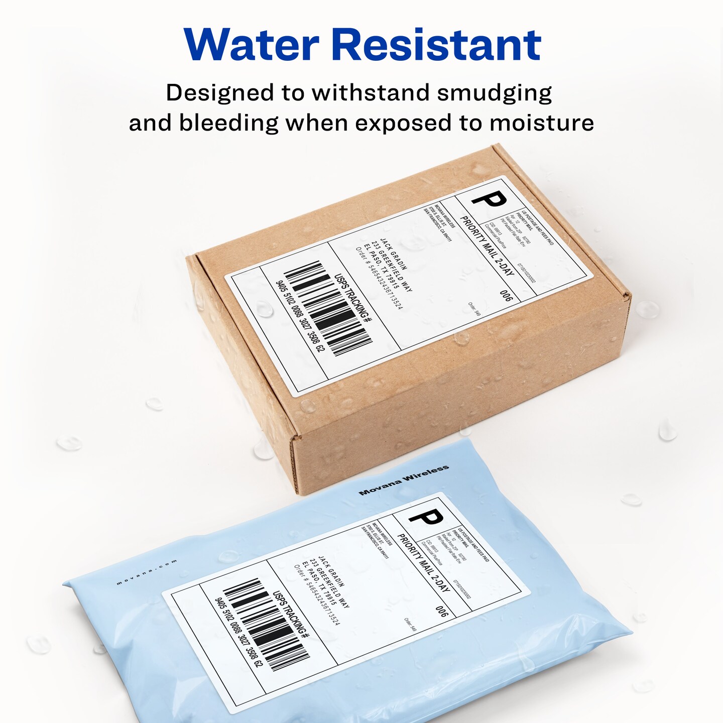 Avery Direct Thermal Roll Labels, 4" x 6", White, 220 Shipping Labels Per Roll, 1 Roll (4156)