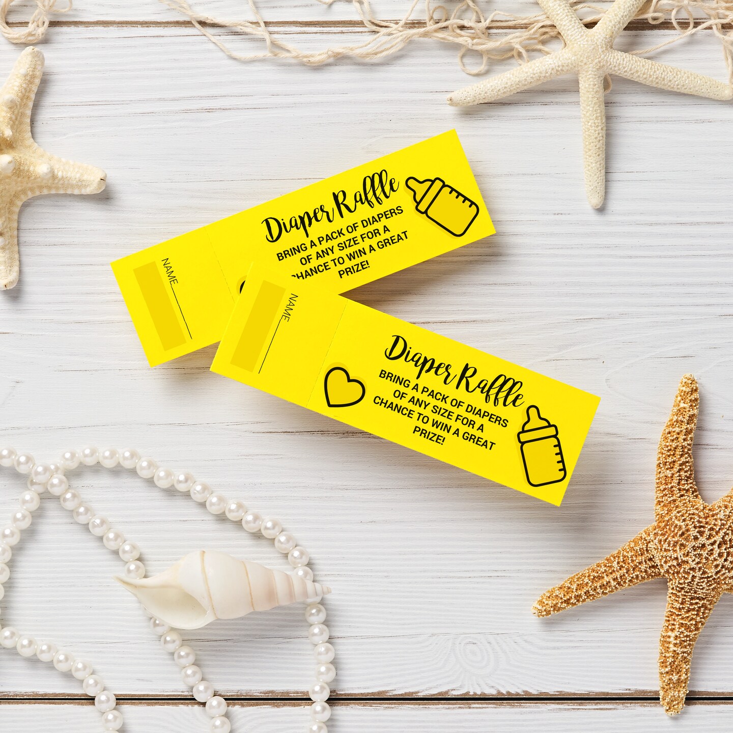 Avery Printable Tickets, Bright Yellow, 1.75" x 5.5", Laser/Inkjet, 250 Tickets (16434)