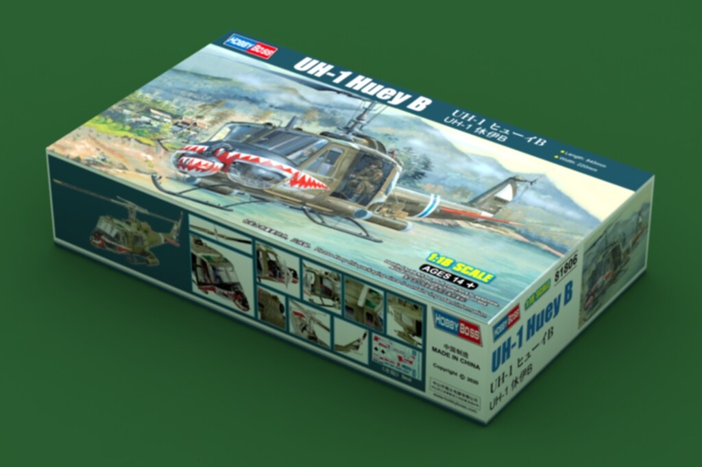 HobbyBoss  1/18 UH-1 HUEY B Plastic Model