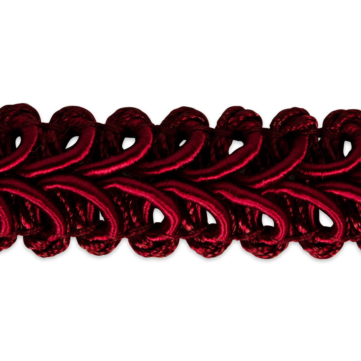 5 yards of Alice Classic Woven Braid Trim | 5 yard cut, Color: Burgundy ...