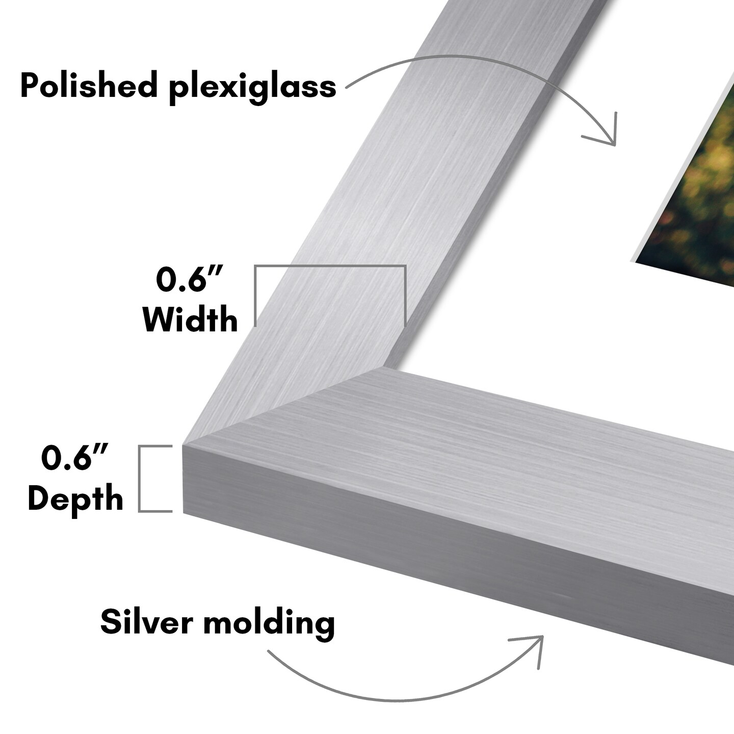 Americanflat 2 Pack of Picture Frames with Mat - Plexiglass Cover