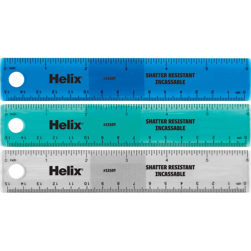 Shatter Resistant Ruler 6&#x22; / 15Cm