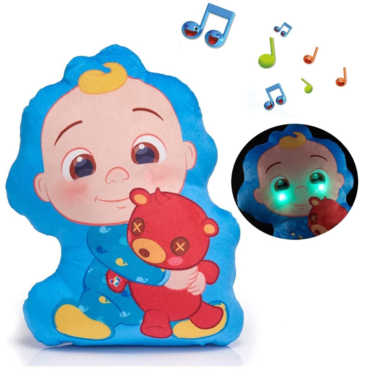 WOW! Stuff CoComelon JJs Musical Sleep Soother Bedtime Night Light Lullaby Pillow