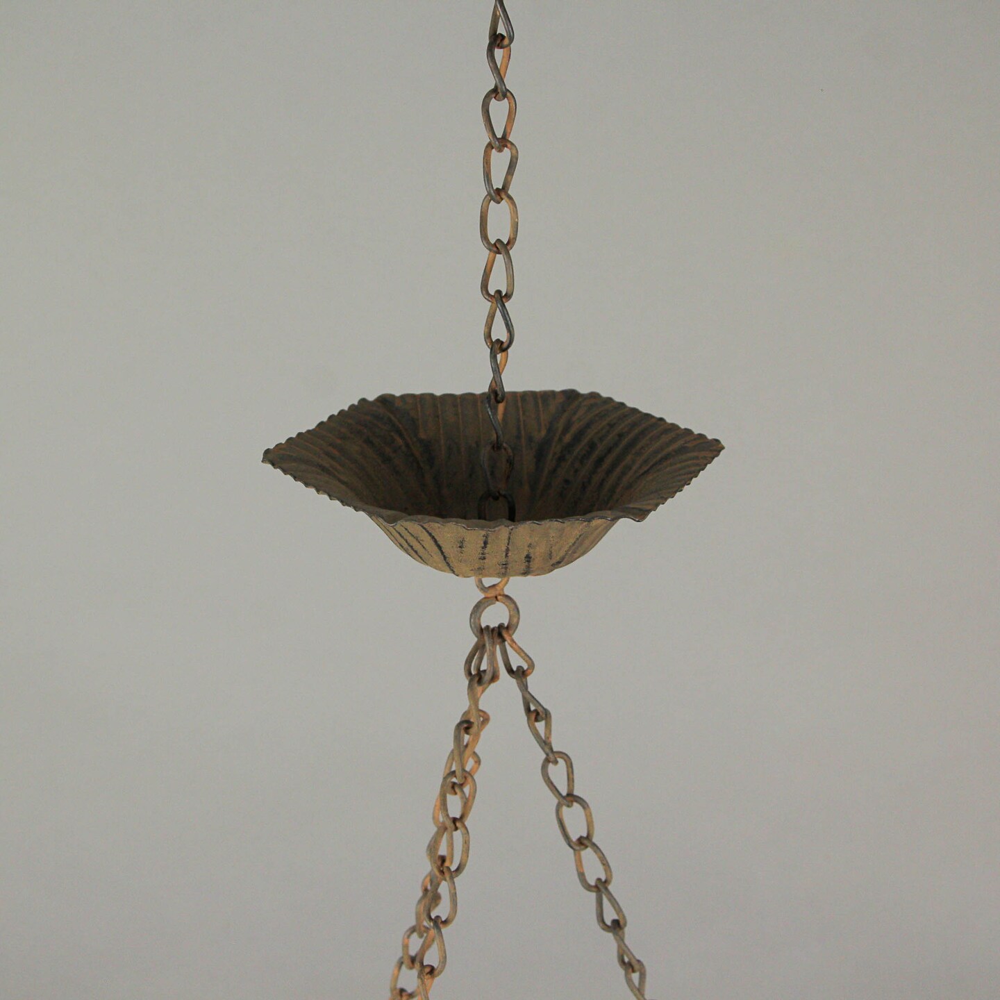 53 Inch Metal Flower Rain Chain Bell Decorative Downspout Garden Decor