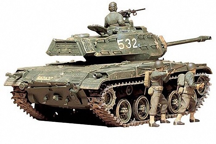 Tamiya  1/35 TAM35055 - 1/35 Tamiya M41 Walker Bulldog Tank Assembly Kit