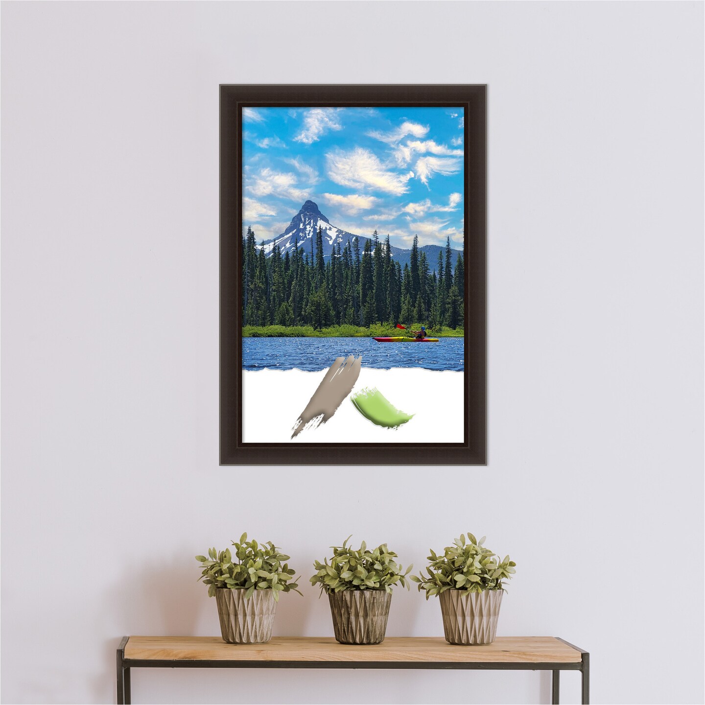 Romano Narrow Wood Picture Frame, Photo Frame, Art Frame