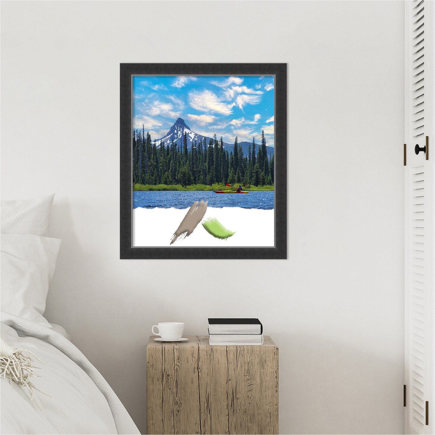 Corvino Black Narrow Wood Picture Frame, Photo Frame, Art Frame