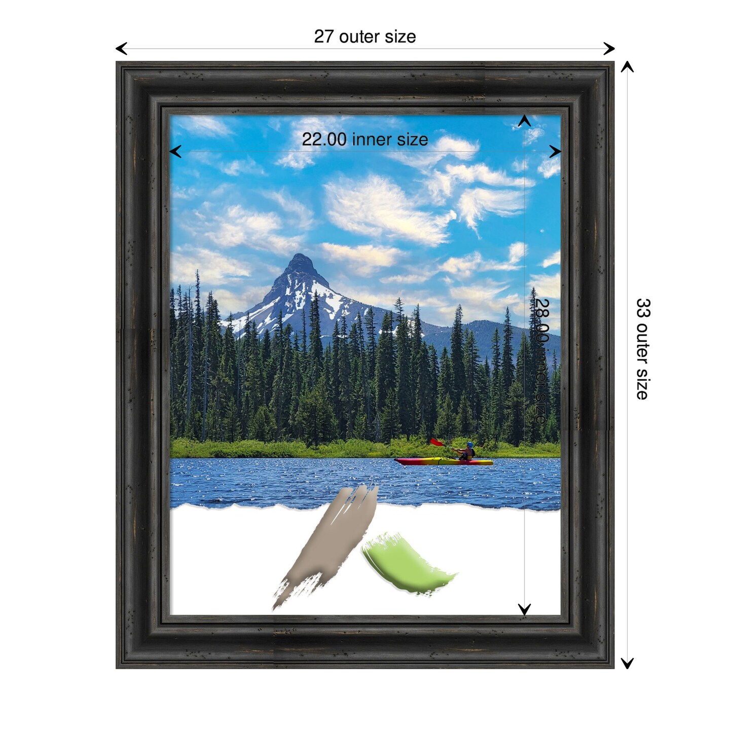 Rustic Pine Wood Picture Frame, Photo Frame, Art Frame