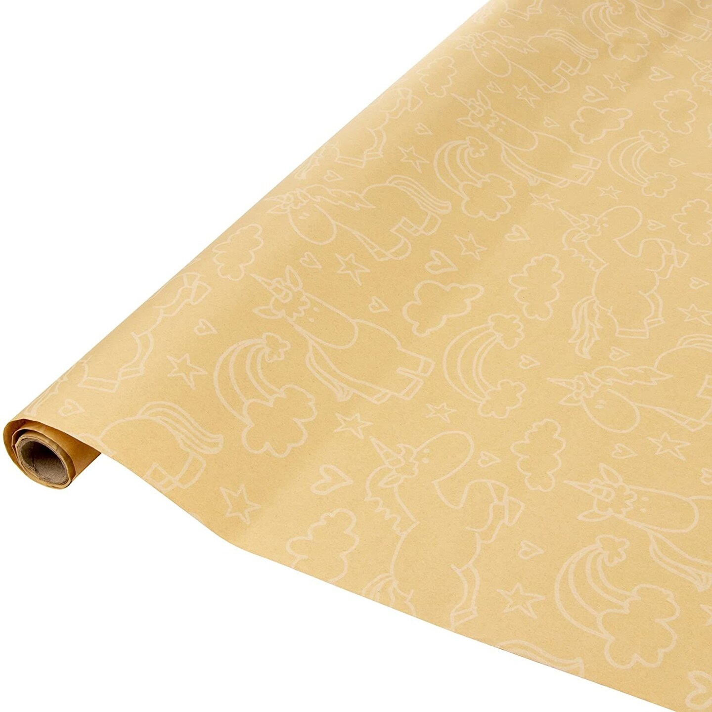 30 x 120 Inches Gift Wrapping Paper Roll - 6-Pack Decorative Kraft Wrapping Papers, All Occasion Gift Wraps for Birthdays, Valentines, Christmas, Baby Shower, 6 Assorted Designs, 2.5 x 10 Feet