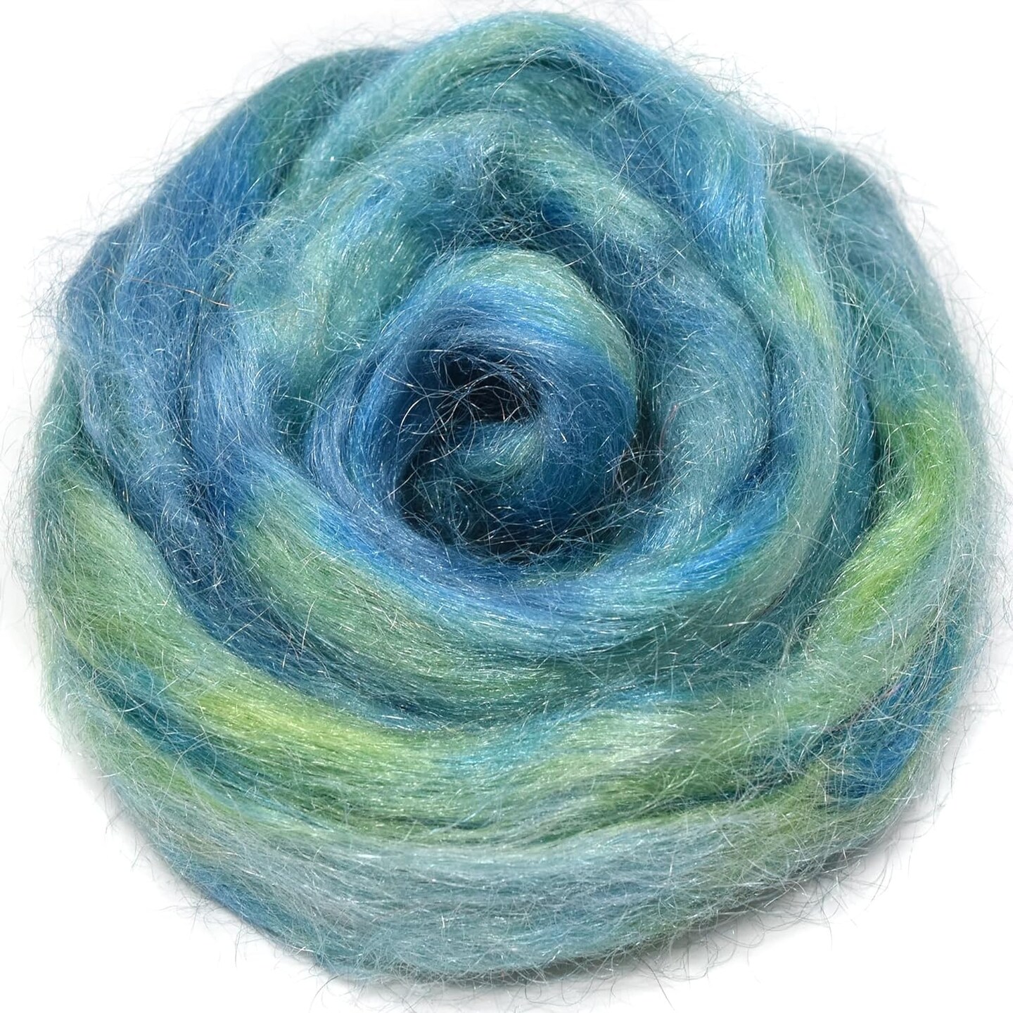 FIRESTAR Nylon Fiber for Spinning, Blending, Dyeing, Felting and Doll Making. Trilobal Nylon Combed Top