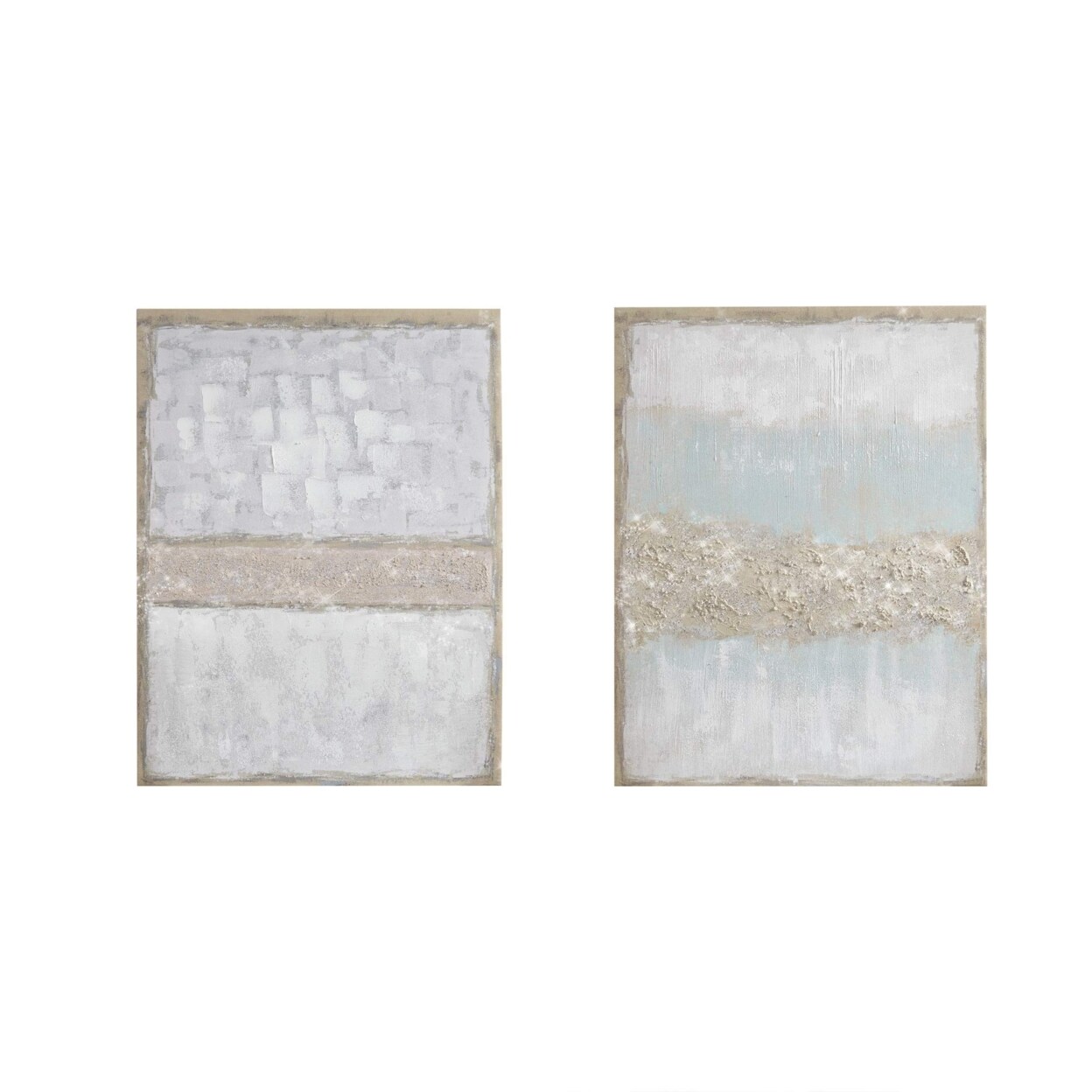 Madison Park   Wall Art Living Room D&#xE9;cor - Abstract Glitter Embelished Canvas - Multi