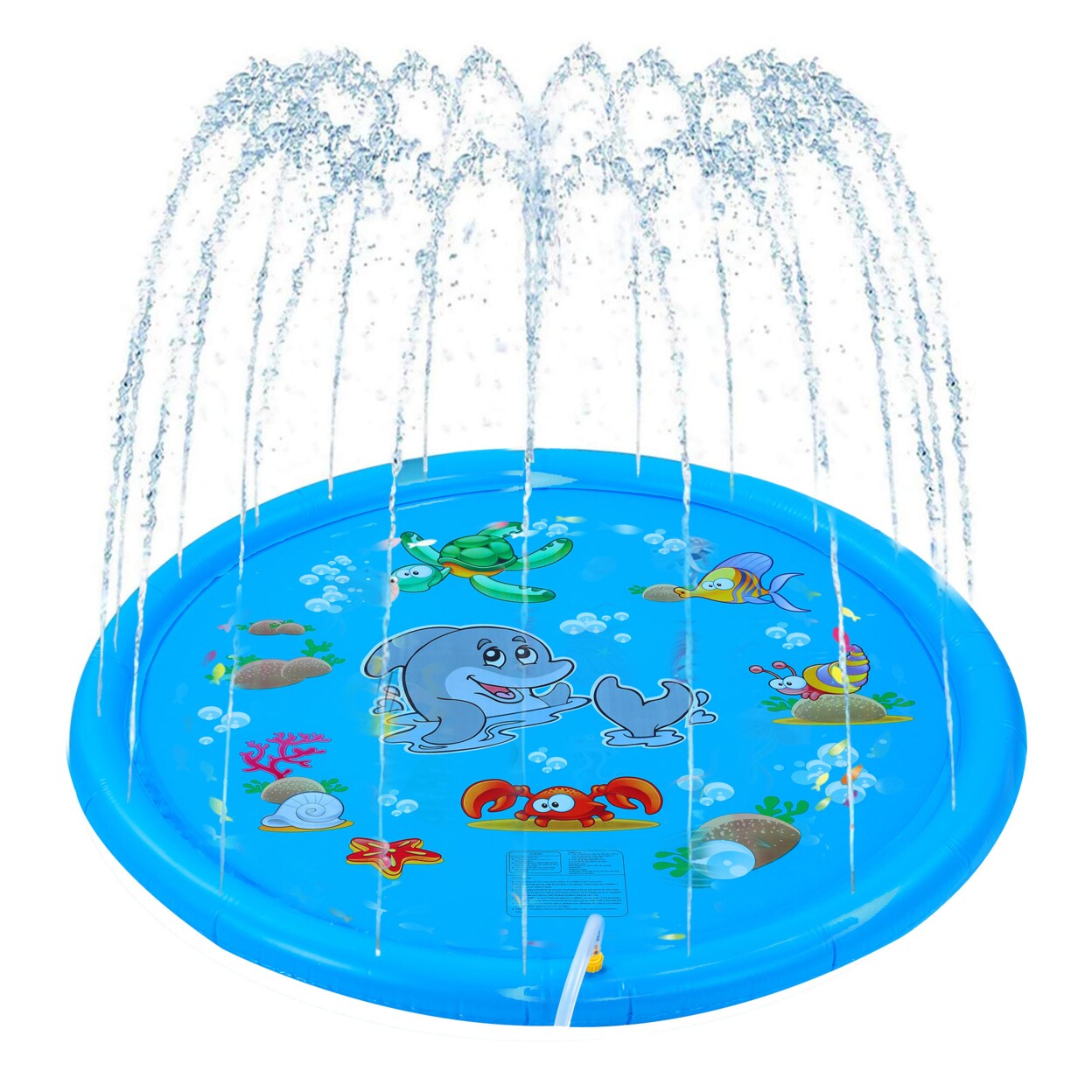 Dimple Splash Pad 67 Inch Large Kids Sprinkler Play Mat Outdoor Water Toy